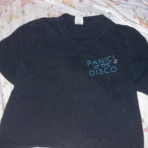 Panic at the Disco Women’s Black Cropped Tee